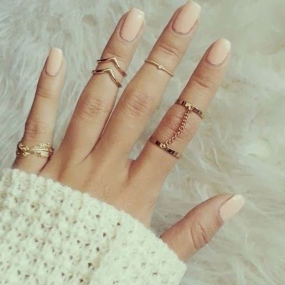 Gold and Silver Plated Midi Rings